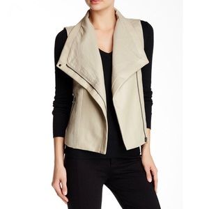 NWT LOVE TOKEN VEST FAUX LEATHER